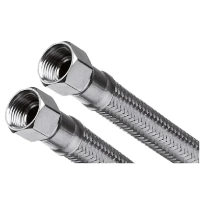 ::Шланг для води INVENA в стальному оплетенні прохід 12 мм. (1/2в х1/2в) 40 см