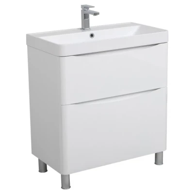 ::Тумба AQUARODOS Америна (білий глянець) підлогова з умивальником Deep 60 см