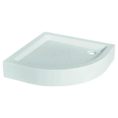 ::Піддон для душу INVENA 90x90см напівкруглий висота 16 см без сифону