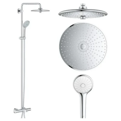 ::Душова система для ванни з термостатом для настінного монтажу GROHE Euphoria System 260