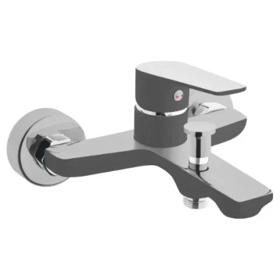 ::Змішувач для ванни INVENA DOKOS графіт/хром