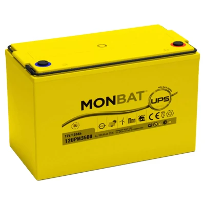 ::Акумуляторна батарея MONBAT TOP TERMINAL 12UPM3500 AGM 12V/100 Ah, 340x173x220 мм