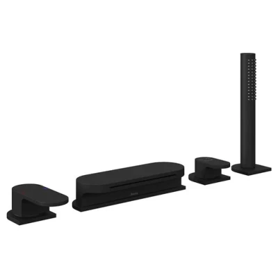 ::Змішувач RAVAK Chrome для ванни, врізний чорний