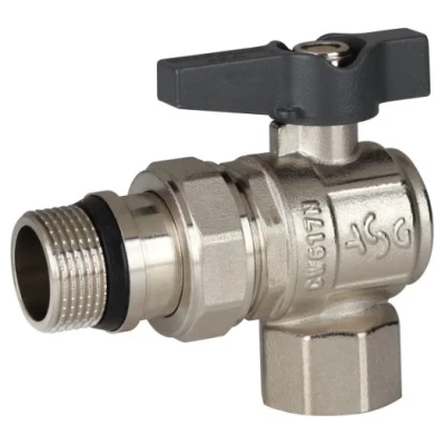 ::Кран кульовий ASG+ 3/4" з американкой кутовий метелик (6/48)
