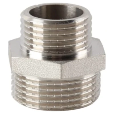 ::Ніпель редукційний ASG 1/2"х1/4" нікель (10/600)