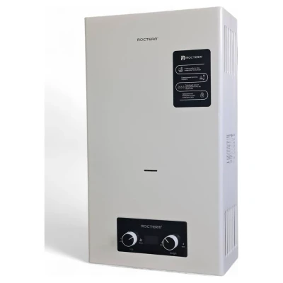 ::Колонка газова ROCTERM VEGA ВПГ-10 АЕ 010 (біла, чорна панель)