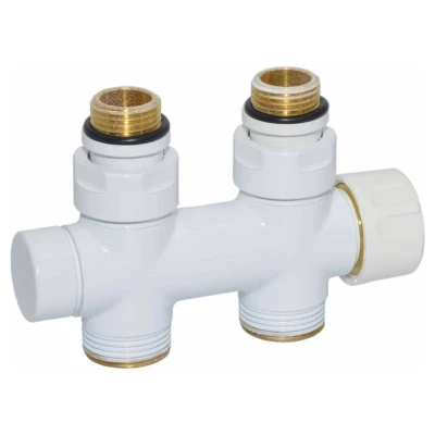 ::Вузел термостатичний TWIN THERMO прямий  Ø1/2" З x 3/4" EK  50 мм  Carlo Poletti