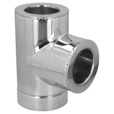 ::Трійник STALAR STANDART TERMO AISI 304 ø220/280 87° нерж/нерж 1,0 мм