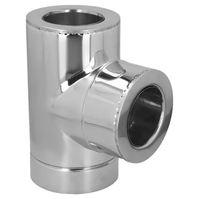 ::Трійник STALAR STANDART TERMO AISI 304 ø110/180 87° нерж/нерж 1,0 мм