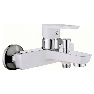 ::Змішувач для вани IMPRESE BRECLAV хром/білий, 35 мм