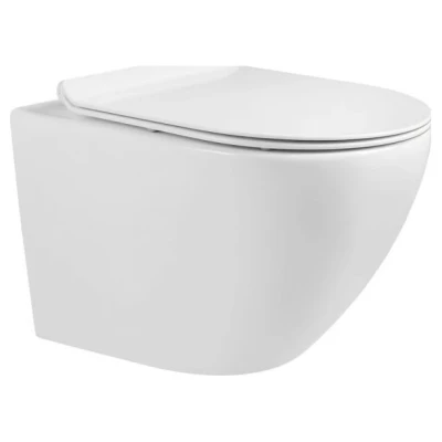 ::Унітаз підвісний VOLLE AMADEUS M 48х37х37 см безобідковий з сидінням Slim