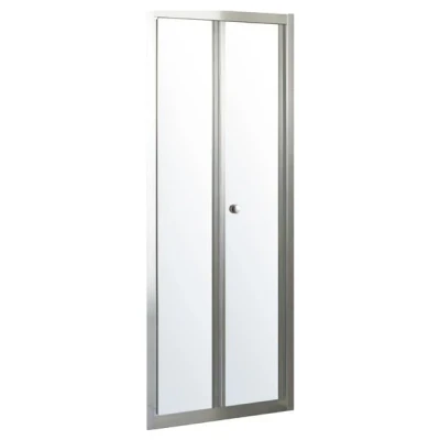 ::Двері EGER bifold 80х195, профіль хром, скло прозоре 5 мм