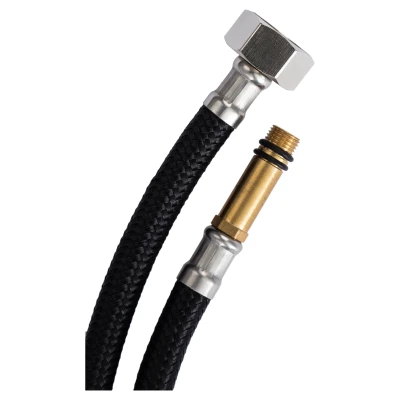 ::Шланг для змішувача AQUASTRONG NYLON M10x1/2"  0,5м ДШ (AS34050)