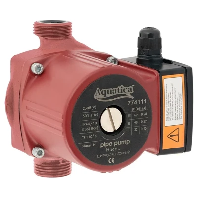 ::Насос циркуляційний AQUATICA 245Вт Hmax 8м Qmax 200л/хв 1 1/2" 180мм + гайки 1"