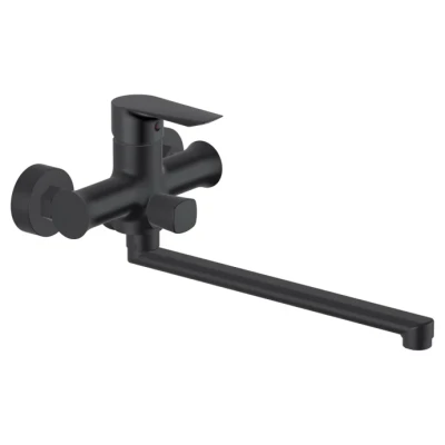 ::Змішувач для ванни IMPRESE VACLAV чорний довгий вилив