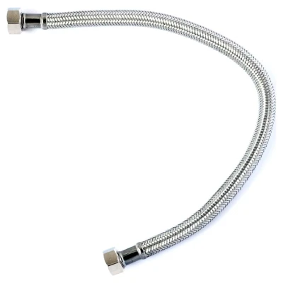 ::Шланг Kottman 3/8" Вх1/2"В 0,3м в нержавіючому обплетені для води