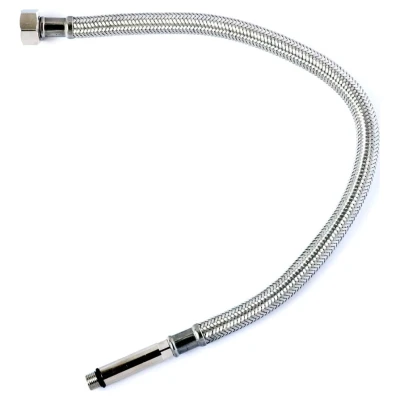::Шланг Kottman 3/8" Вх1/2"В 0,4м в нержавіючому обплетені для води