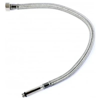 ::Шланг Kottman 1/2" ВхМ10 0,6м в нержавіючому обплетені для води довгий штуцер