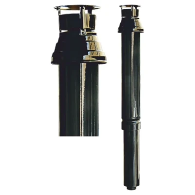 ::Коаксіальний вертикальний димохід ANTKALIP 80/125 з вітрозахистом