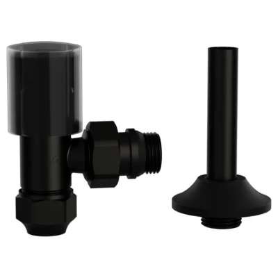 ::Кран радіаторний  ASG SMART 1/2" верхній Black