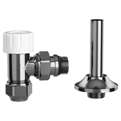 ::Кран радіаторний ASG SMART 1/2" кутовий термостатичний Chrome
