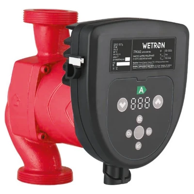 ::Насос циркуляційний WETRON енергозберігаючий 50-130Вт Hmax 8м Qmax 130л/хв Ø2" 180мм + гайки Ø1¼"