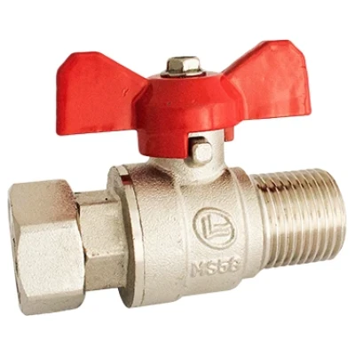 ::Кран кульовий прямий з накидною гайкою 1/2"х1/2" KARRO