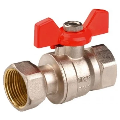 ::Кран кульовий прямий з накидною гайкою 3/4"х3/4"KARRO
