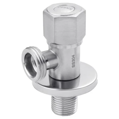 ::Кран кутовий KARRO 1/2*1/2 нерж KR-3132S