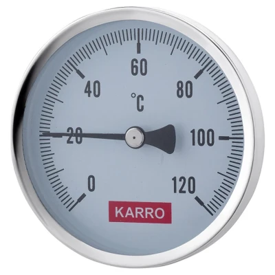 ::Термометр KARRO 1/2" Ø80мм 120ºC KR1039