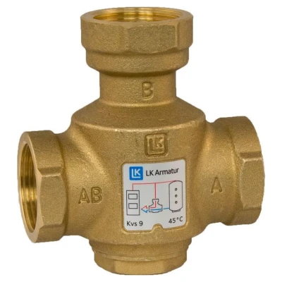 ::Клапан термічний трьохходовий LK ARMATUR 823 ThermoVar 1"В 55"С