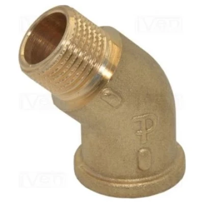 ::Коліно PATTARONI 45°х1/2" ВЗ латунь