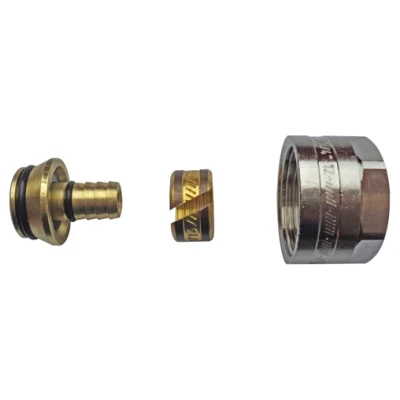 ::Євроконус HERZ 20х3/4" фітинг з подвійним ущільнюючим кільцем та ізолюючою шайбою