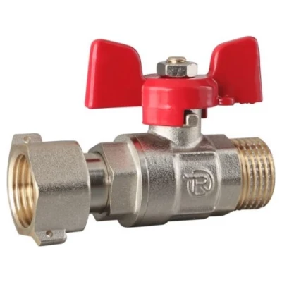 ::Кран кульовий з накидною гайкою REIGER 1/2" ЗВ прямий метелик (14/112)