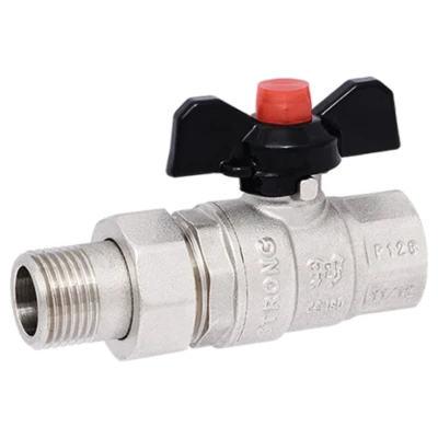 ::Кран американка PROFACTOR 1/2" STRONG з ручкою "метелик"