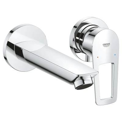 ::Змішувач для раковини GROHE BauLoop одноважільний ,на 2 отвори,прих.мон.