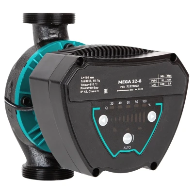 ::Насос циркуляційний AQUATICA енергозберігаючий 6-90Вт Hmax 6м Qmax 108л/хв Ø2" 180мм + гайки Ø1¼"