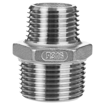 ::Ніпель редукційний GEBO 3/4" х1/2" ЗЗ нержавійка