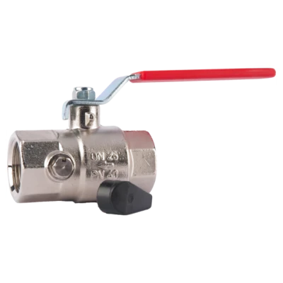 ::Кран кульовий  HERZ  ВР-ВР з ручкою,з можливістю дренажа ,розмір 15