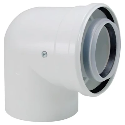 ::Коліно коаксіальне ANTKALIP 80/125х90 ВЗ конденсаційне