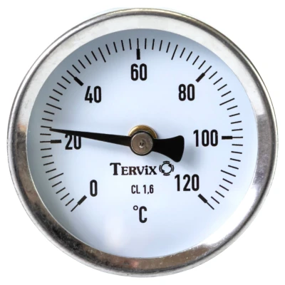 ::Термометр біметалічний TERVIX Pro Line 63/50мм 0-120С 1/2" аксіальний