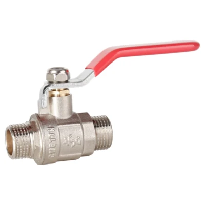 ::Кран кульовий ASG 1/2" ЗЗ ручка червона