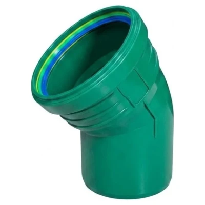 ::Коліно каналізаційне ASG R Line PP 160х30° зовнішнє (Зелене)