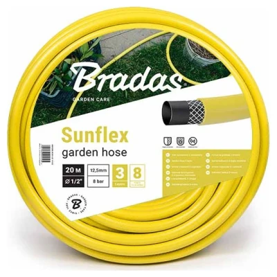 ::Шланг для поливу BRADAS Garden hose 3/4" 20 м жовтий (ціна за 1м)