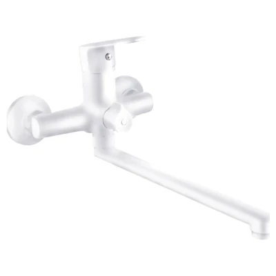 ::Змішувач для ванни AQUATICA S37W гусак прямий 350мм дивертор вбудований картріджний