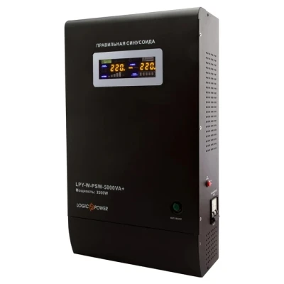 ::ДБЖ з правильною синусоїдою LOGIC POWER LPY-W-PSW-5000VA+(3500Вт) 10/20A 48V