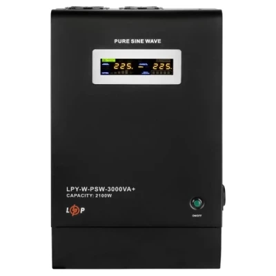 ::ДБЖ з правильною синусоїдою LOGIC POWER LPY-W-PSW-3000VA+(2100Вт) 10/15А 48V