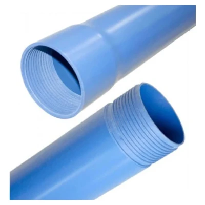 ::Труба для свердловини VALROM ПВХ R8 Ø140x5,4 з різьбою L=5m
