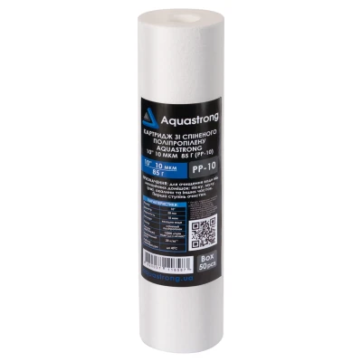 ::Картридж зі спіненого поліпропілену AQUASTRONG 10" 10 мкм 85г