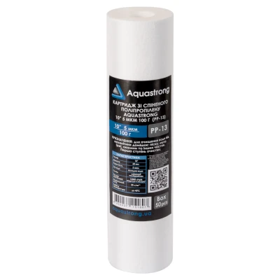 ::Картридж зі спіненого поліпропілену AQUASTRONG 10" 5 мкм 100г